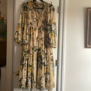 OPT ONE PRETTY TIME  Floral Long Sleeve Dress